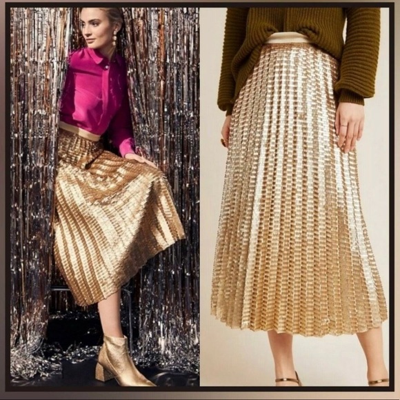 Anthropologie Dresses & Skirts - Anthropologie NATALIA SEQUINED MIDI SKIRT